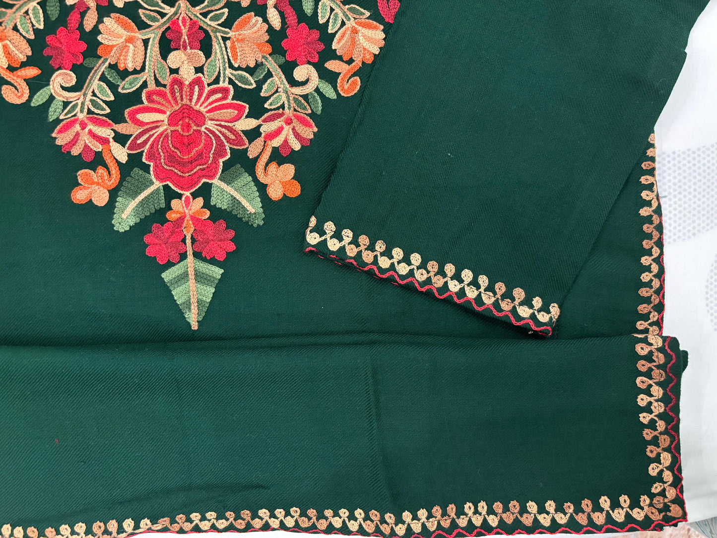 Emerald Lush Green Winter Kurta/kurti