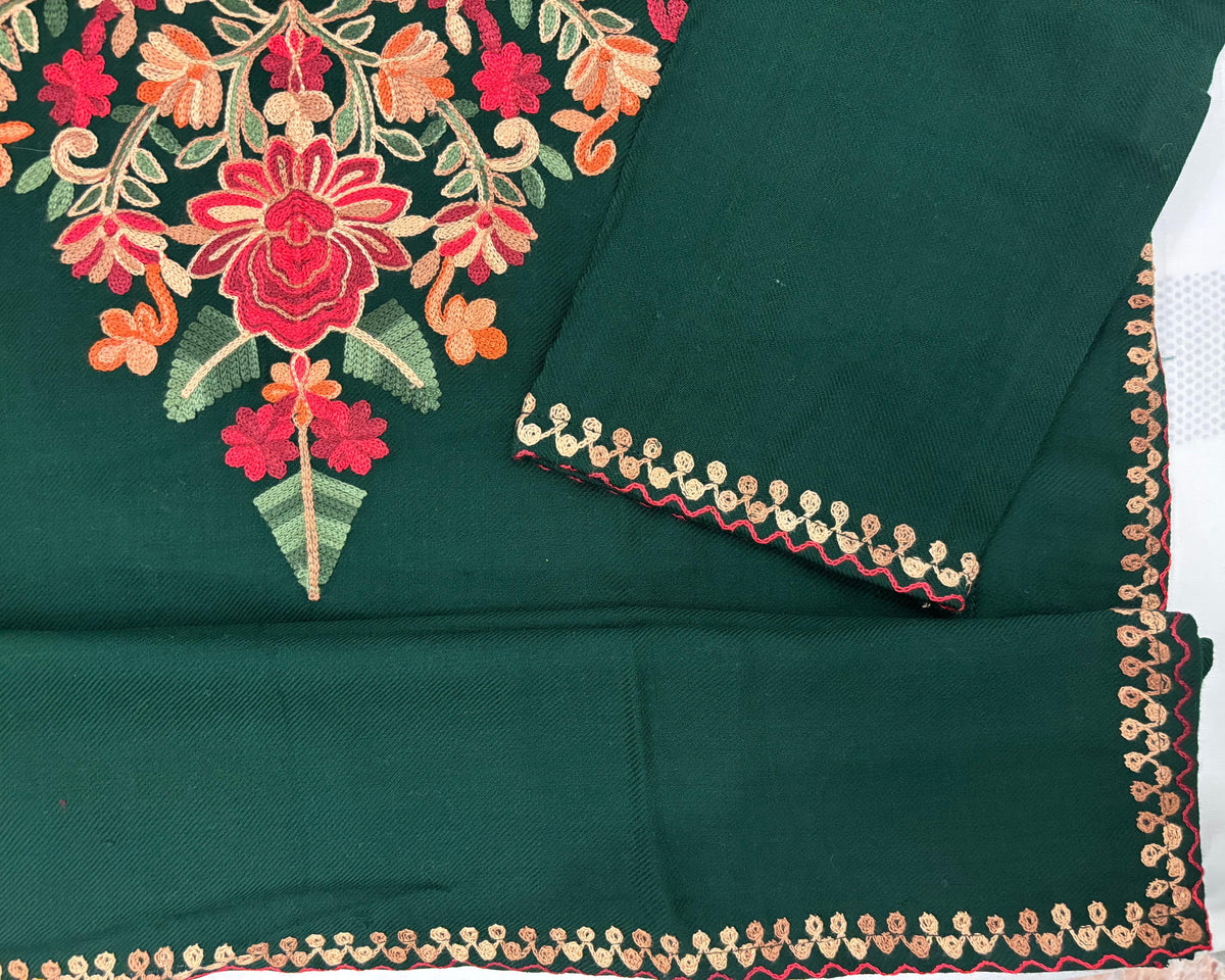 Emerald Lush Green Winter Kurta/kurti