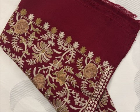 Woolen Pashmina Ar Embroidered Shawl