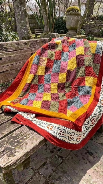 Handmade Kashmiri Ralli Patchwork Cotton Bedcover