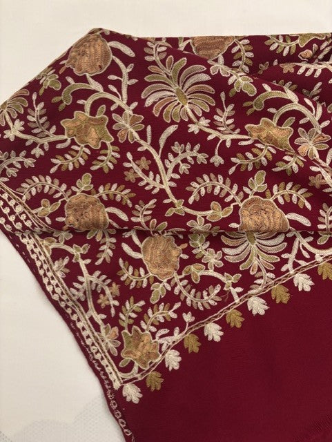 Woolen Pashmina Ar Embroidered Shawl