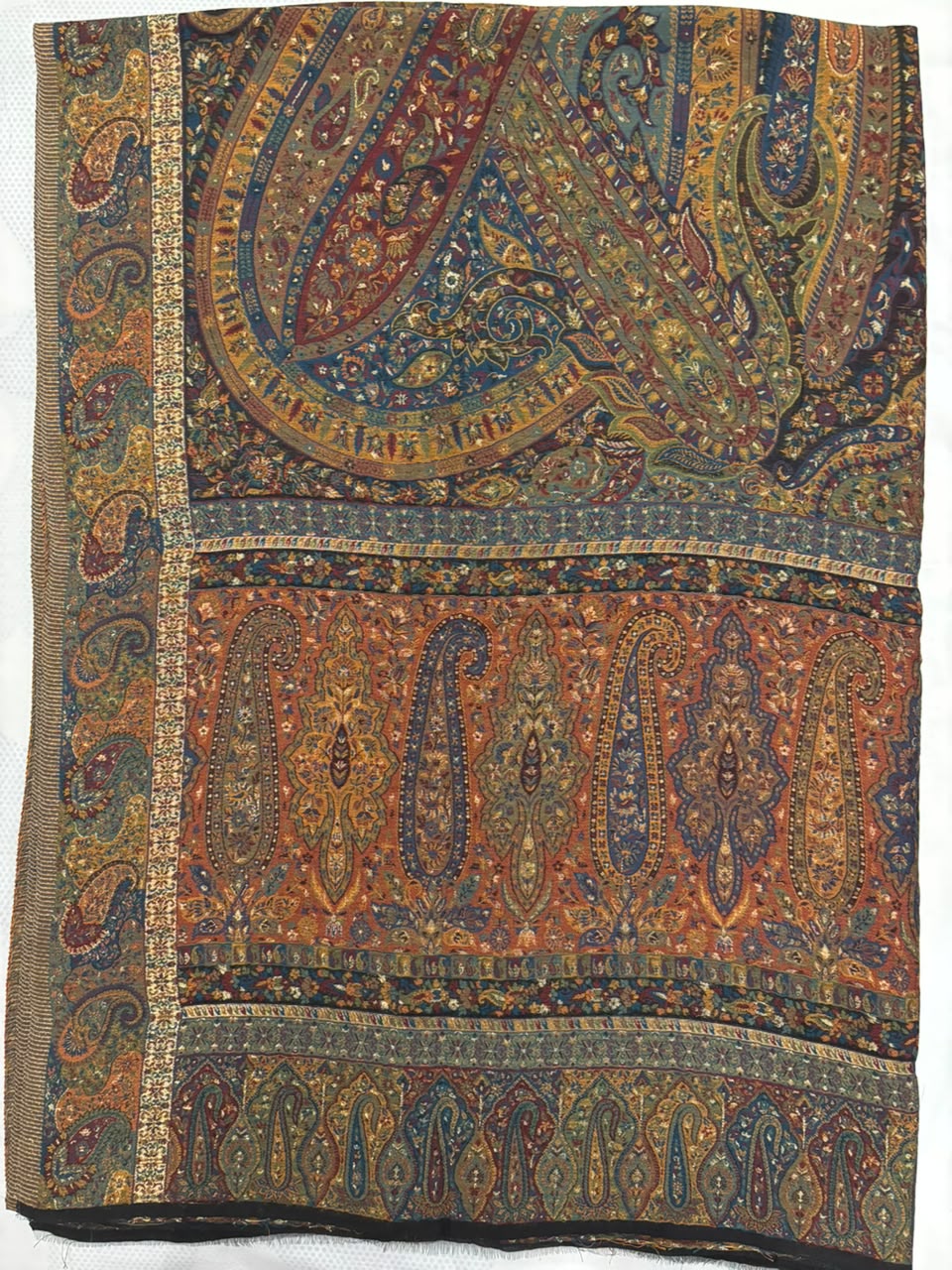 Kani Silk Kashmiri Shawl-Multicolour Paisley