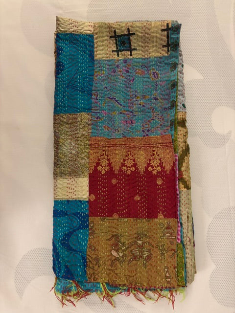 Tharparkar Patchwork Silk Shawl.