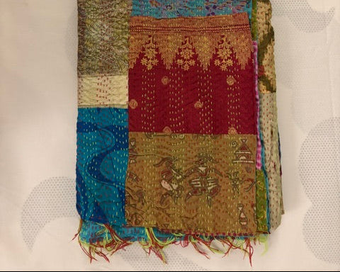 Tharparkar Patchwork Silk Shawl.