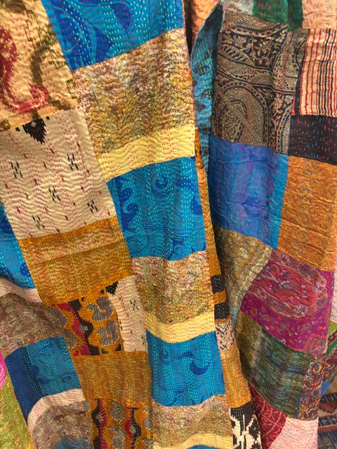 Tharparkar Patchwork Silk Shawl.